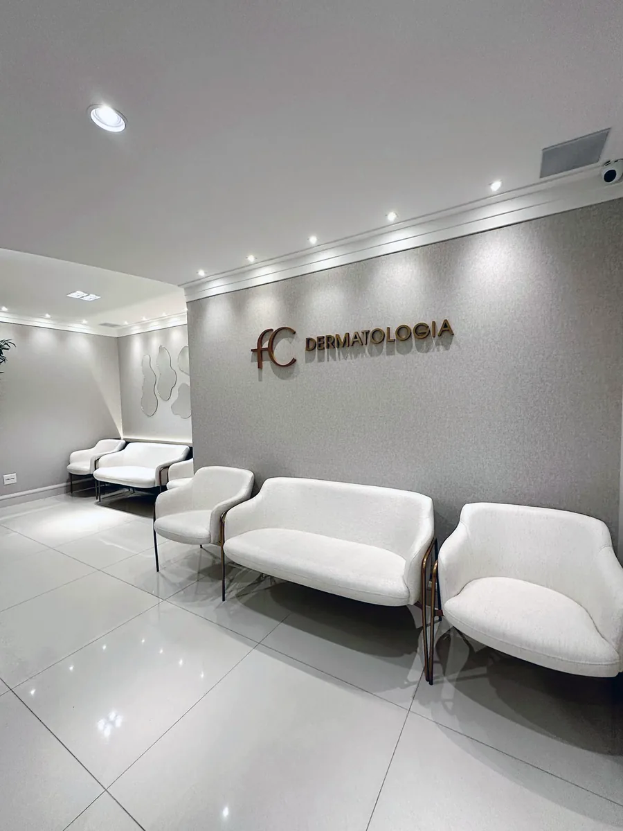 Espaço da clínica FC Dermatologia, dermatologia em Blumenau